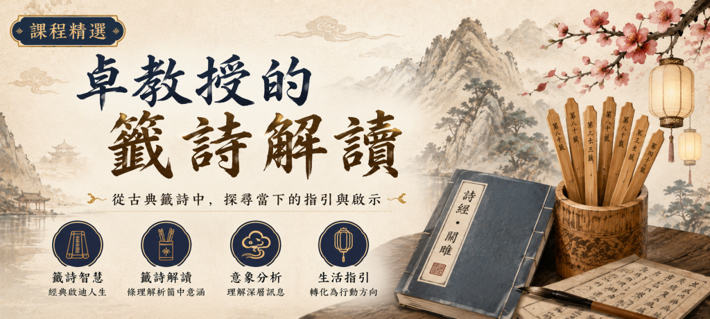 卓教授的籤詩解讀【七月課程 台北中心】
